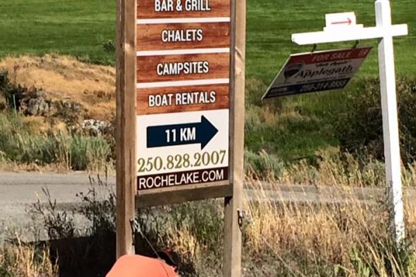 Roche Lake Sign