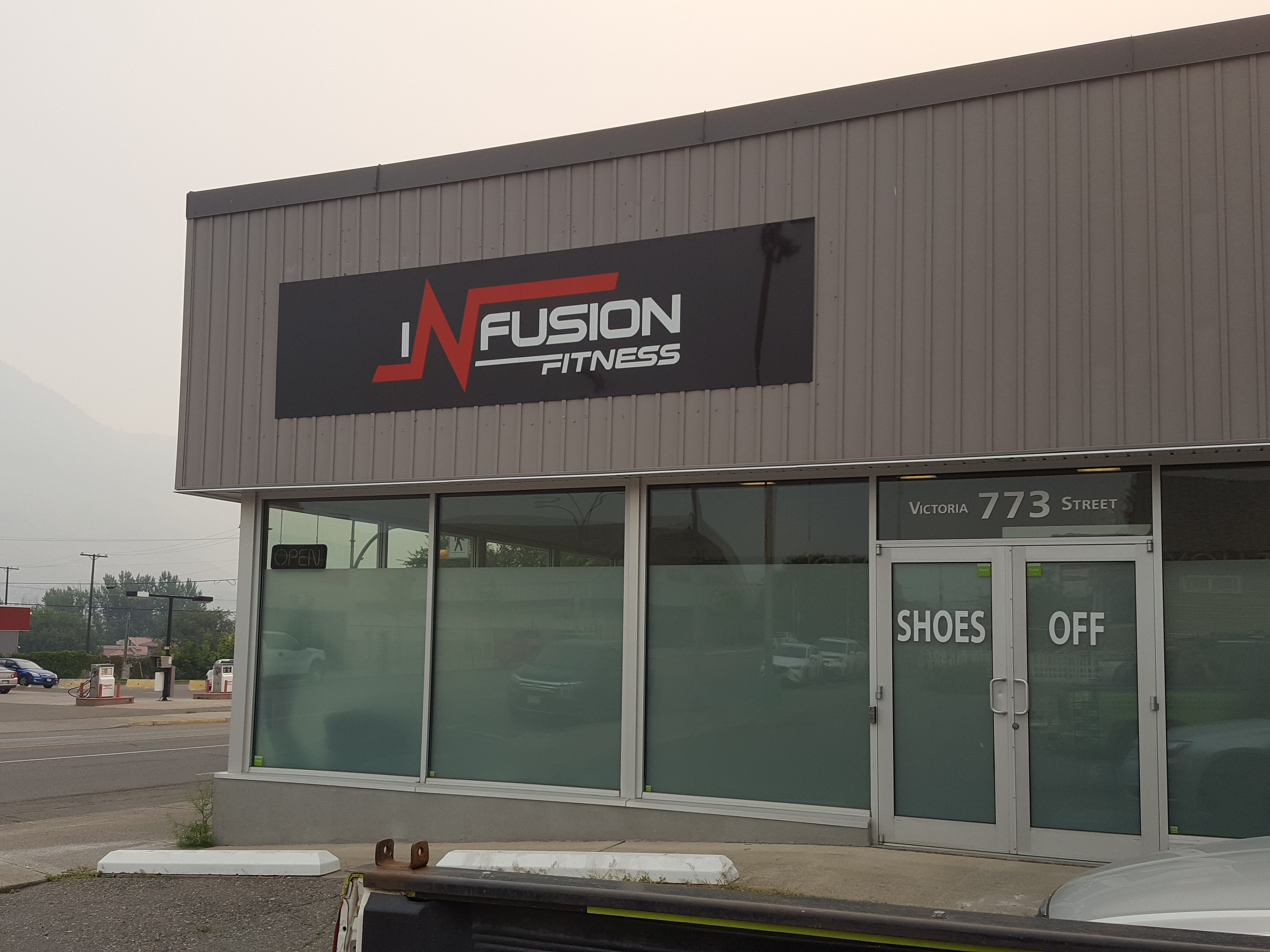 Infusion Fitness Kamloops Signage 